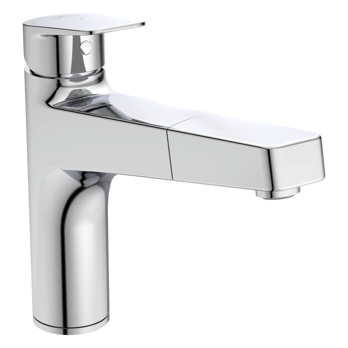 Ideal Standard Ceraplan Einhebel-Küchenarmatur mit Auszugsbrause, BlueStart