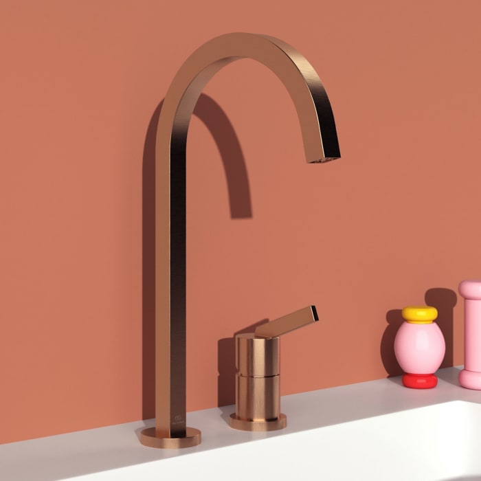 Ideal Standard Gusto 2-Loch-Küchenarmatur Ausladung 20,4 cm eckiger Auslauf