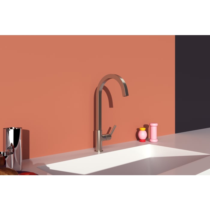 Ideal Standard Gusto Küchenarmatur Ausladung 20,4 cm eckiger Auslauf