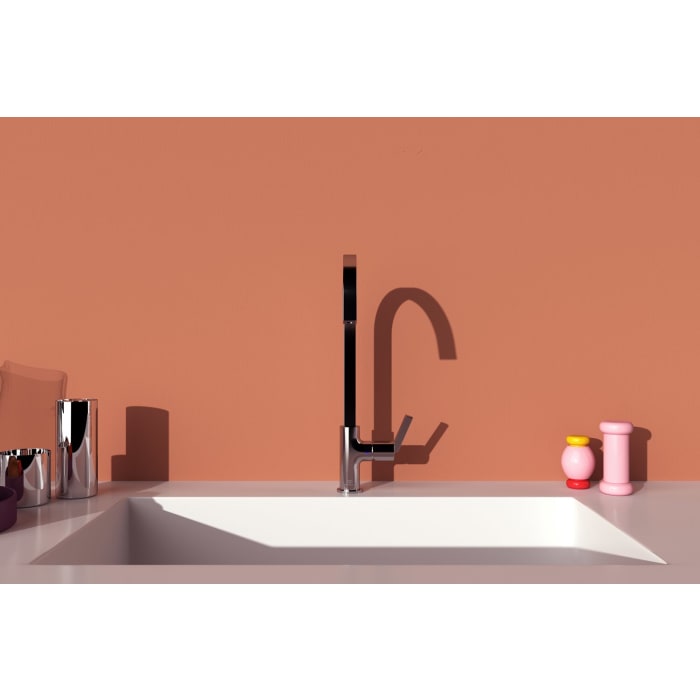 Ideal Standard Gusto Küchenarmatur Ausladung 20,4 cm Niederdruck eckiger Auslauf