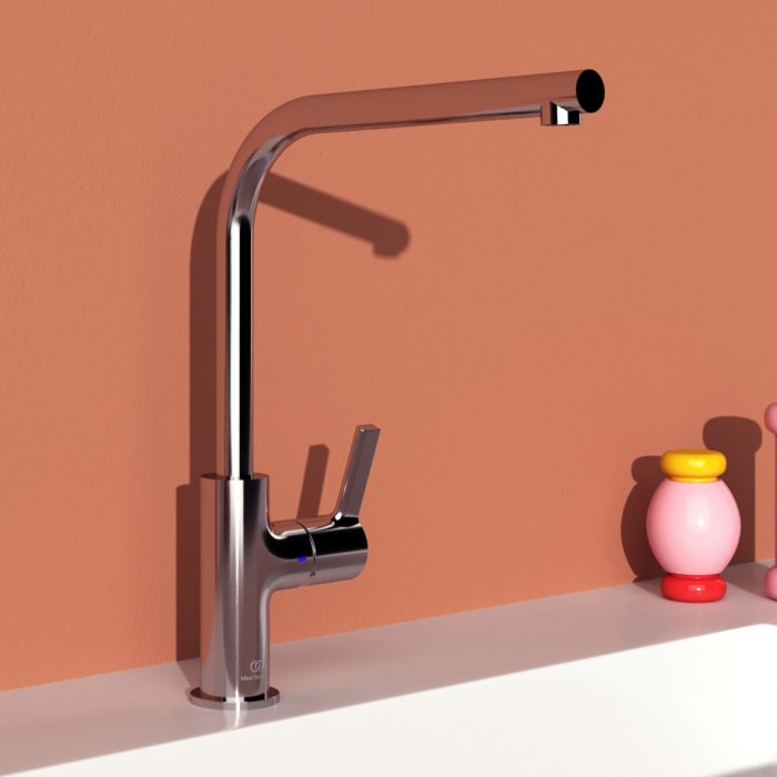 Ideal Standard Gusto Küchenarmatur Ausladung 23,2 cm L-Auslauf