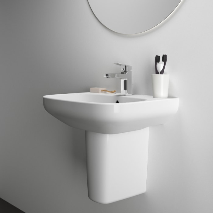 Ideal Standard i.life A Waschtisch 55 cm, 1 Hahnloch, mit Überlauf