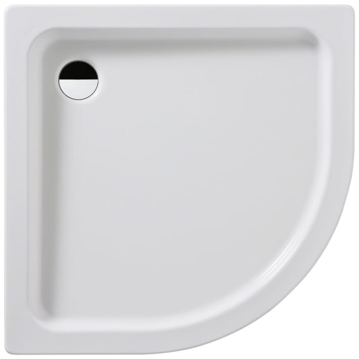 Kaldewei Arrondo 873-2 Viertelkreis-Duschwanne 100 x 100 x 6,5 cm mit Wannenträger