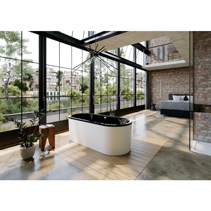 Kaldewei CLASSIC DUO OVAL freistehend Mod. 113-7 Badewanne mit Schürze 170 x 75 cm