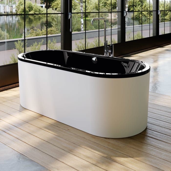 Kaldewei CLASSIC DUO OVAL freistehend Mod. 113-7 Badewanne mit Schürze 170 x 75 cm