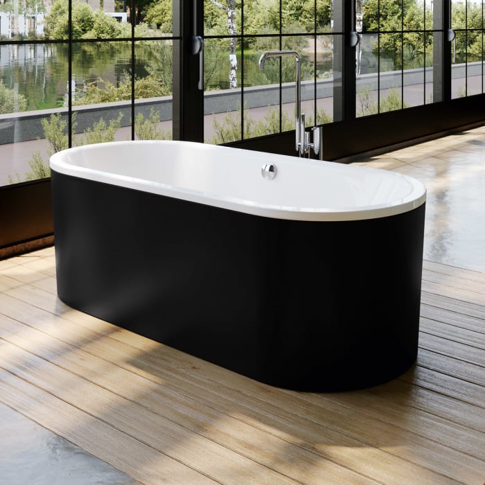 Kaldewei CLASSIC DUO OVAL freistehend Mod. 113-7 Badewanne mit Schürze 170 x 75 cm