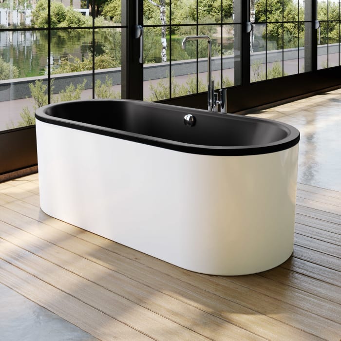 Kaldewei CLASSIC DUO OVAL freistehend Mod. 113-7 Badewanne mit Schürze 170 x 75 cm