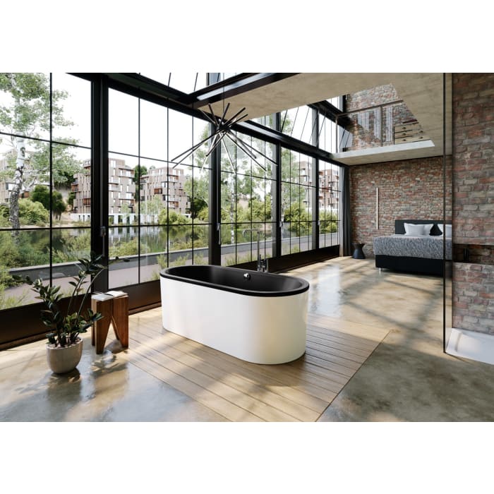 Kaldewei CLASSIC DUO OVAL freistehend Mod. 111-7 Badewanne mit Schürze 180 x 80 cm