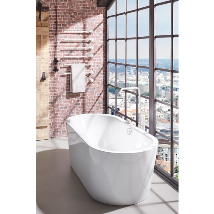 Kaldewei MEISTERSTÜCK CLASSIC DUO OVAL Mod. 1111-4002 Badewanne 180 x 80 cm, mit Invisible Grip und Garnitur KA 4002