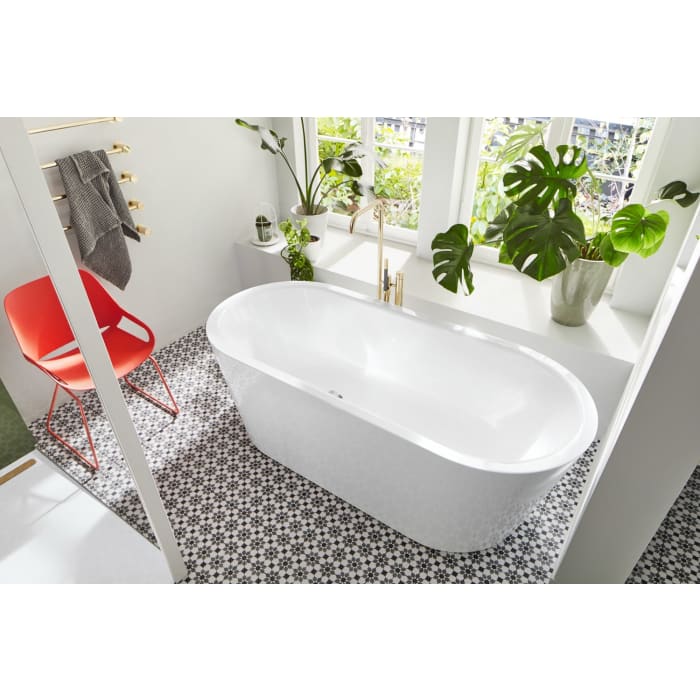 Kaldewei MEISTERSTÜCK CLASSIC DUO OVAL Mod. 1113 Badewanne 170 x 75 cm, mit Invisible Grip