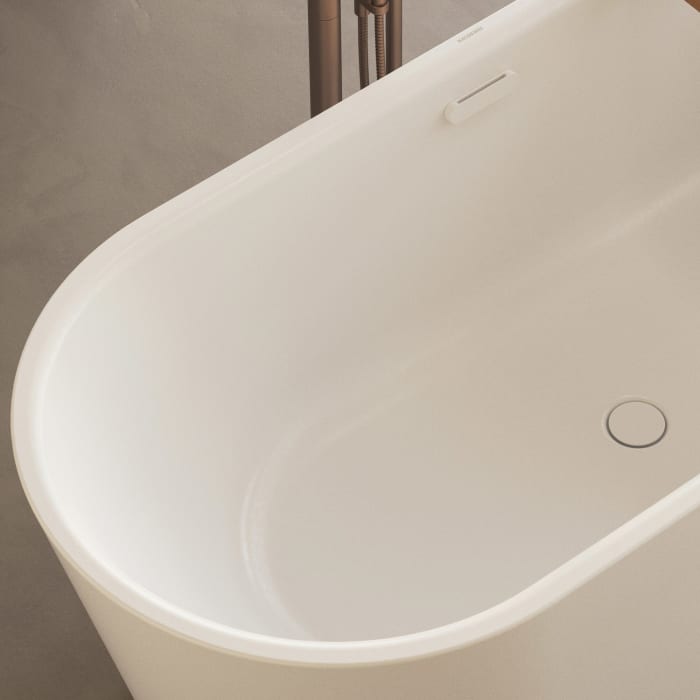 Kaldewei MEISTERSTÜCK CLASSIC DUO OVAL Mod.1020-4034 155 x 66 cm, mit Invisible Grip, mit Überlauf und Ablaufdeckel emailliert