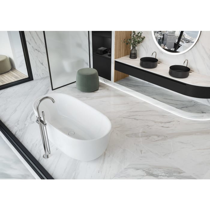 Kaldewei MEISTERSTÜCK OYO DUO  Mod. 1051-4035 Badewanne 173 x 82 cm, mit Perl-Effekt, ohne Überlauf und mit Ablaufdeckel emailliert