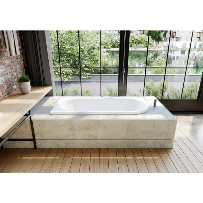 Kaldewei CENTRO DUO 1 RECHTS Mod. 137 Eckbadewanne 180 x 80 cm, rechts abgerundet