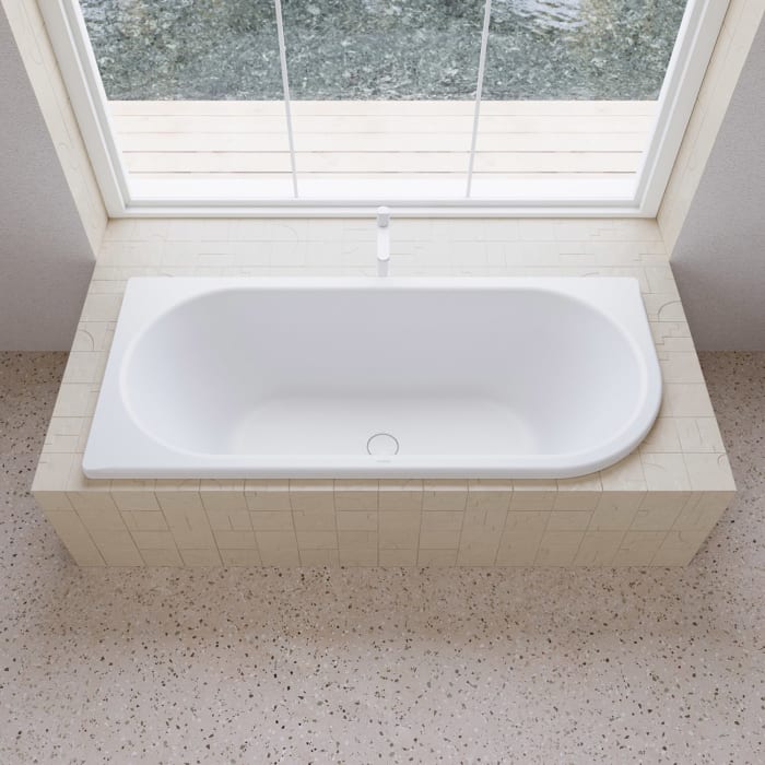 Kaldewei CENTRO DUO 1 RECHTS Mod. 137 Eckbadewanne 180 x 80 cm, rechts abgerundet