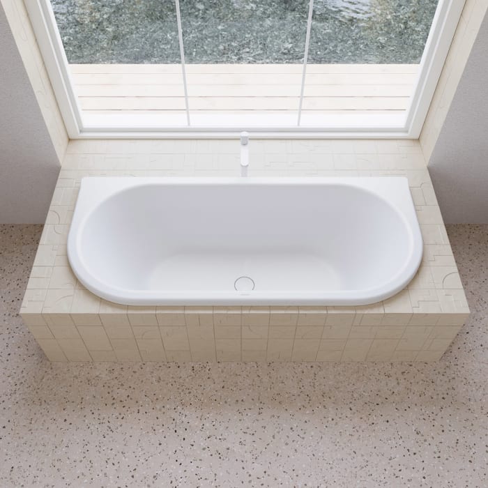Kaldewei CENTRO DUO 2 Mod. 135 Badewanne 180 x 80 cm, links und rechts abgerundet und mit Grifflöcher