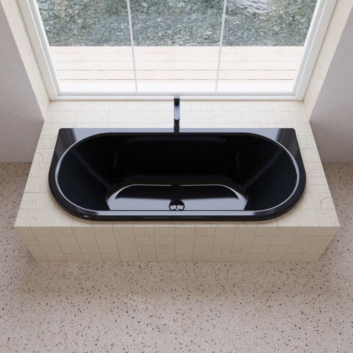 Kaldewei CENTRO DUO 2 Mod. 135 Badewanne 180 x 80 cm, links und rechts abgerundet, mit Perl-Effekt und Grifflöcher