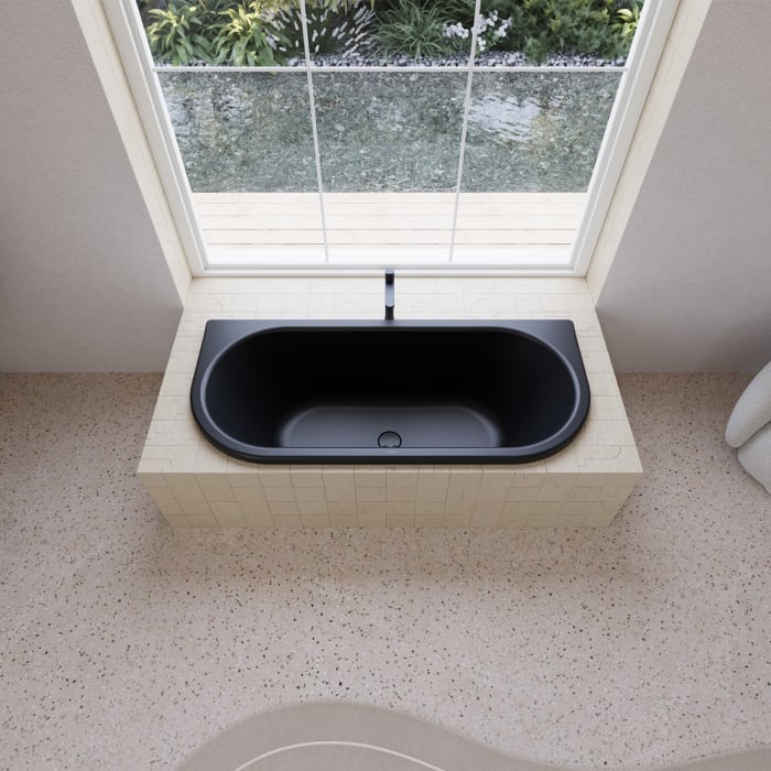 Kaldewei CENTRO DUO 2 Mod. 135 Badewanne 180 x 80 cm, links und rechts abgerundet und mit Grifflöcher