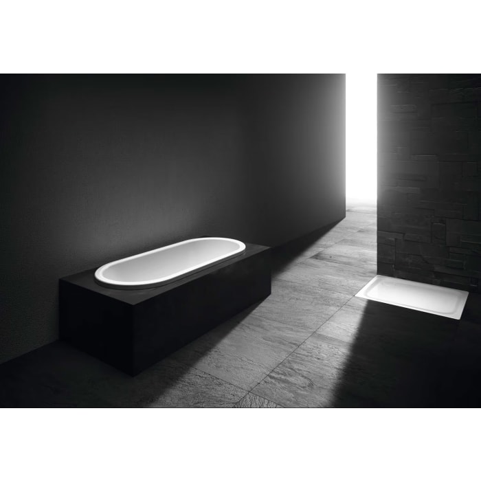 Kaldewei CENTRO DUO OVAL Mod. 128-1 Badewanne 180 x 80 cm, mit Perl-Effekt und Grifflöcher