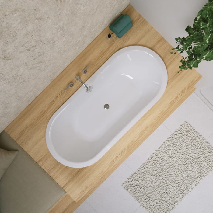 Kaldewei CLASSIC DUO OVAL Mod. 113 Badewanne 170 x 75 cm, mit Perl-Effekt und Grifflöcher