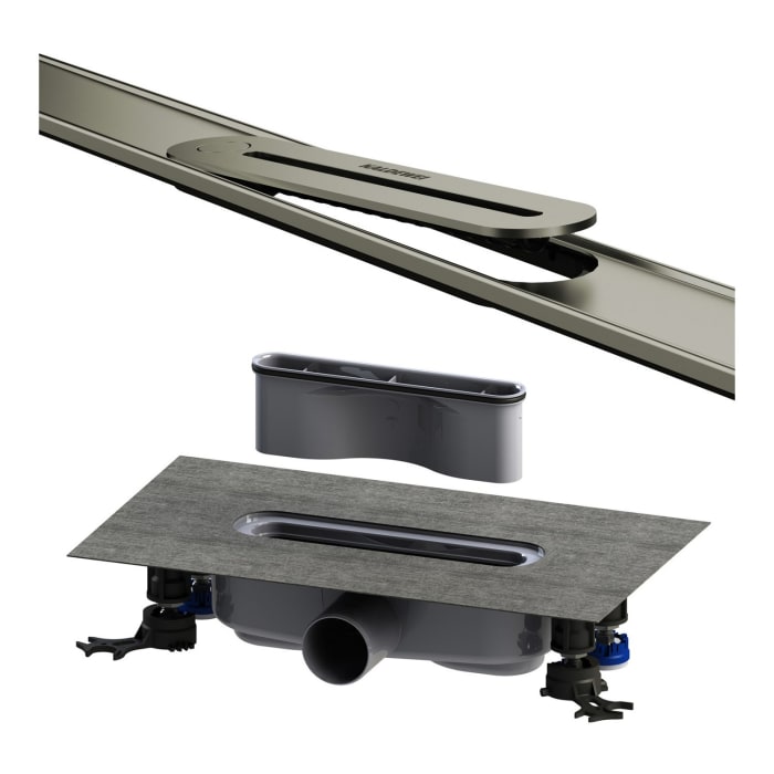 Kaldewei FLOW Duschrinnen-Set 120 cm Ablauf horizontal regular