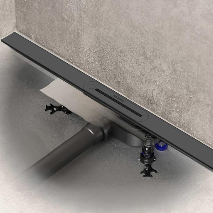 Kaldewei FLOW Duschrinnen-Set 150 cm Ablauf horizontal regular