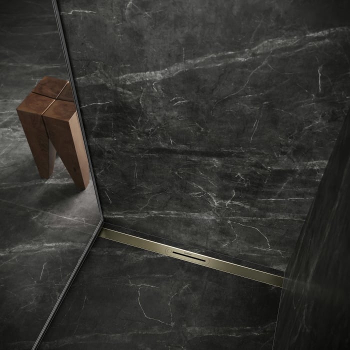 Kaldewei FLOW Duschrinnen-Set 150 cm Ablauf horizontal regular