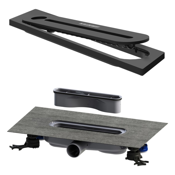 Kaldewei FLOWPOINT-Set Punktablauf 2410 mit FLOWDRAIN 4204 horizontal flat