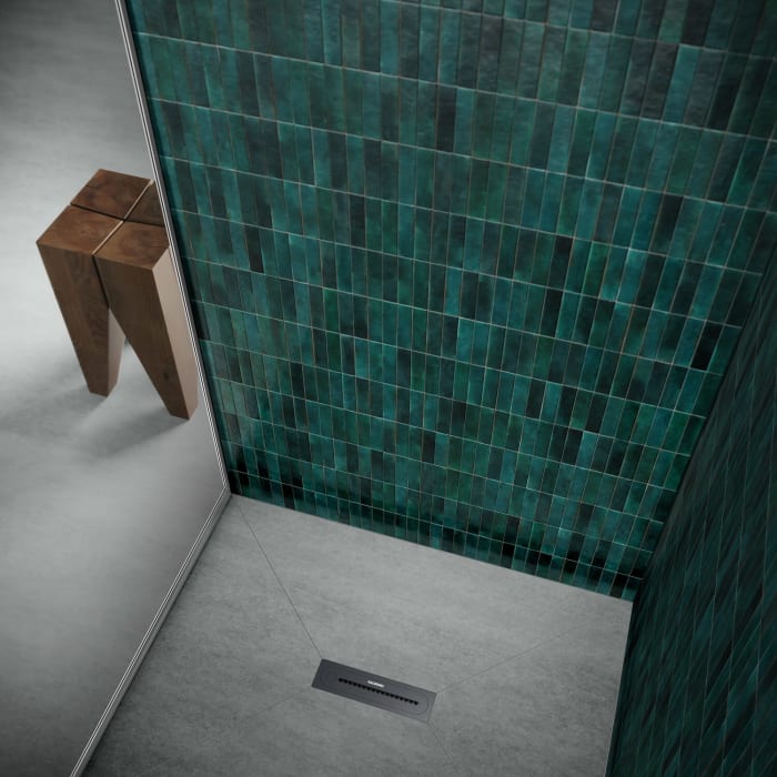 Kaldewei FLOWPOINT-Set Punktablauf 2410 mit FLOWDRAIN 4204 horizontal flat