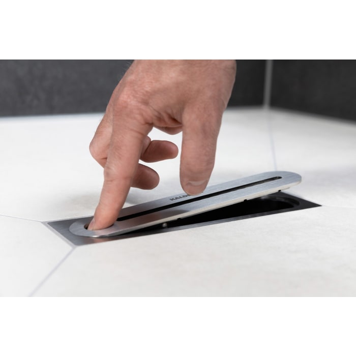 Kaldewei FLOWPOINT-Set Punktablauf 2410 mit FLOWDRAIN 4204 horizontal flat