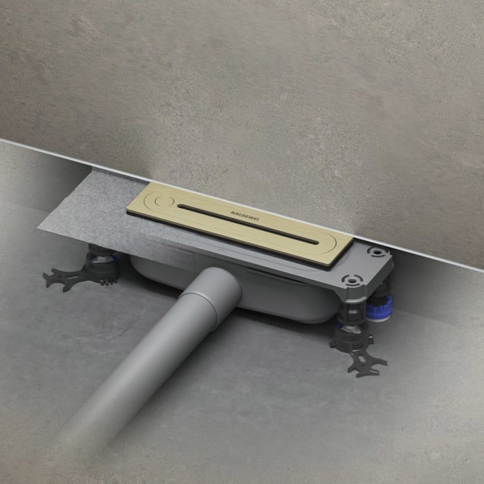Kaldewei FLOWPOINT-Set Punktablauf 2410 mit FLOWDRAIN 4204 horizontal flat