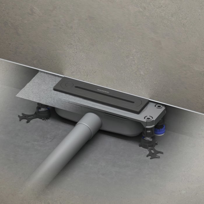 Kaldewei FLOWPOINT-Set Punktablauf 2410 mit FLOWDRAIN 4204 horizontal flat
