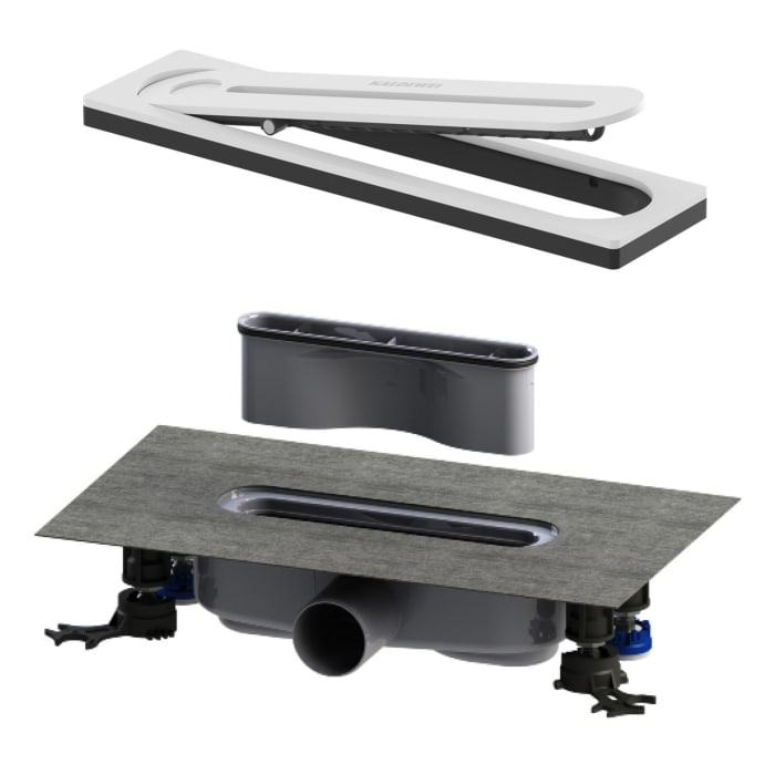 Kaldewei FLOWPOINT-Set Punktablauf 2410 mit FLOWDRAIN 4203 horizontal regular