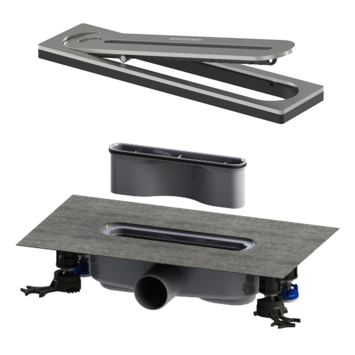Kaldewei FLOWPOINT-Set Punktablauf 2410 mit FLOWDRAIN 4203 horizontal regular