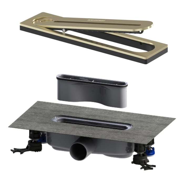 Kaldewei FLOWPOINT-Set Punktablauf 2410 mit FLOWDRAIN 4203 horizontal regular
