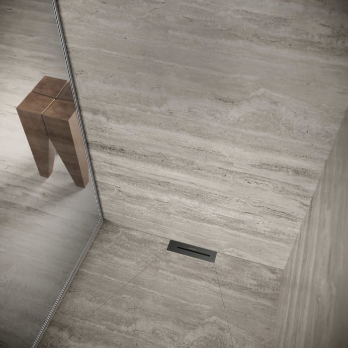 Kaldewei FLOWPOINT-Set Punktablauf 2410 mit FLOWDRAIN 4204 horizontal flat
