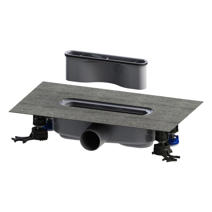 Kaldewei FLOWPOINT-Set Punktablauf 2410 mit FLOWDRAIN 4203 horizontal regular