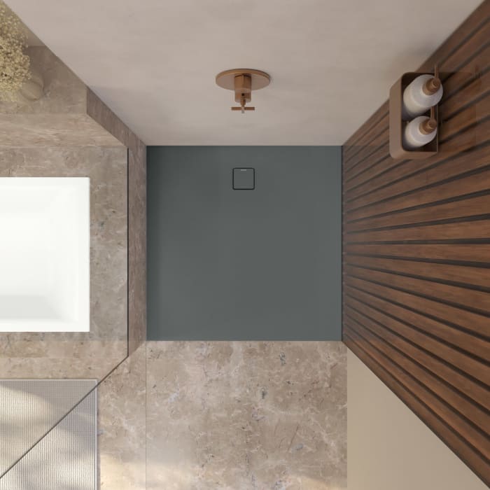 Kaldewei ALUVIA 3253 Duschwanne 90 x 90 cm mit SolidLite und Invisible Grip