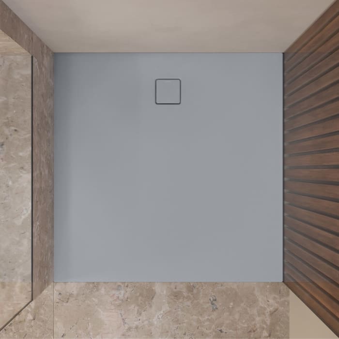 Kaldewei ALUVIA 3253 Duschwanne 90 x 90 cm aus SolidLite, mit Invisible Grip