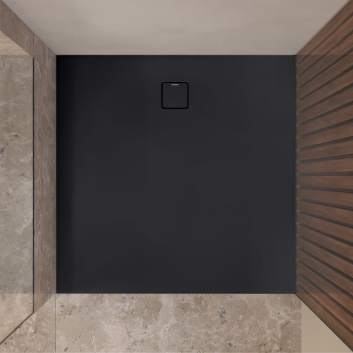 Kaldewei ALUVIA 3253 Duschwanne 90 x 90 cm aus SolidLite, mit Invisible Grip
