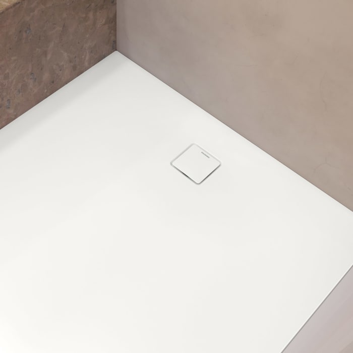 Kaldewei ALUVIA 3254 Duschwanne 80 x 100 cm mit SolidLite und Invisible Grip