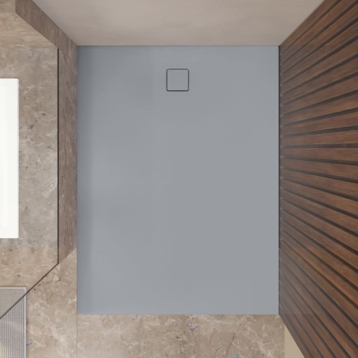 Kaldewei ALUVIA 3254 Duschwanne 80 x 100 cm mit SolidLite und Invisible Grip