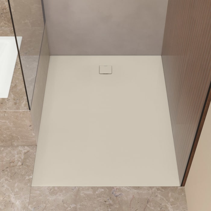 Kaldewei ALUVIA 3254 Duschwanne 80 x 100 cm mit SolidLite und Invisible Grip