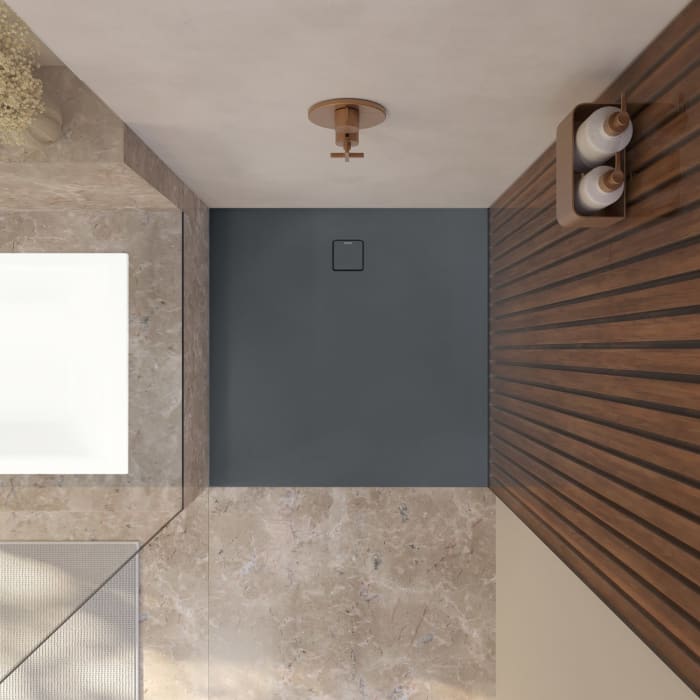 Kaldewei ALUVIA 3255 Duschwanne 100 x 100 cm mit SolidLite und Invisible Grip