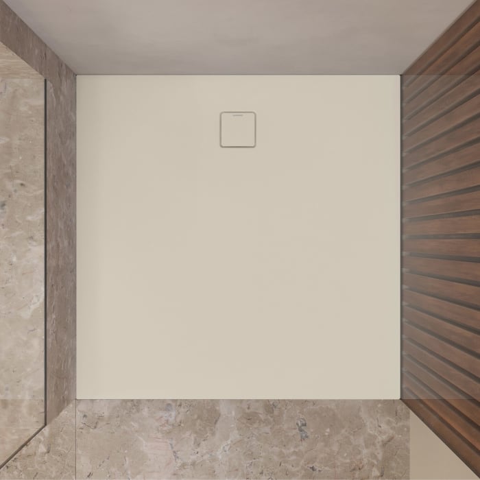 Kaldewei ALUVIA 3255 Duschwanne 100 x 100 cm aus SolidLite, mit Invisible Grip