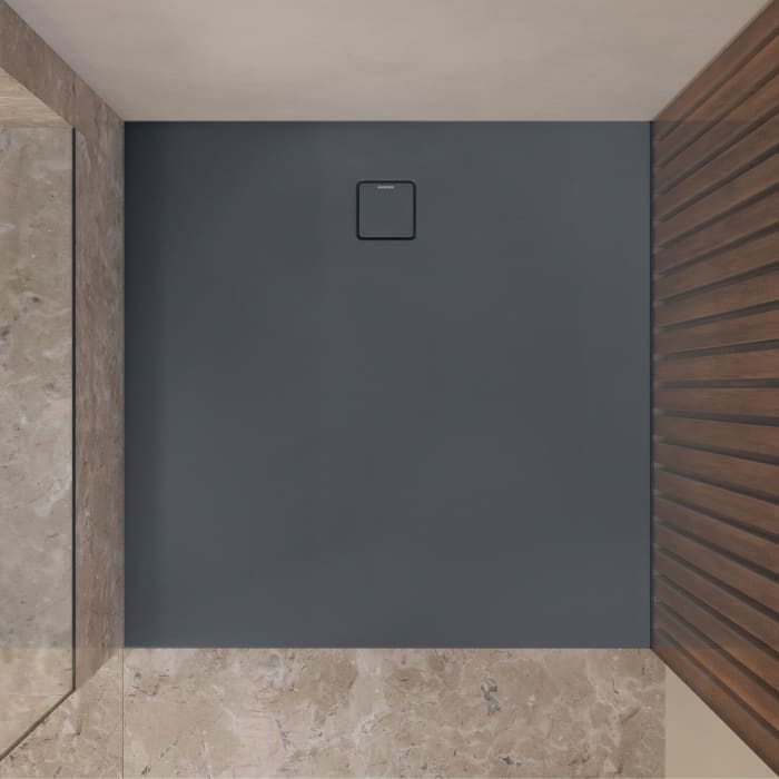 Kaldewei ALUVIA 3255 Duschwanne 100 x 100 cm aus SolidLite, mit Invisible Grip