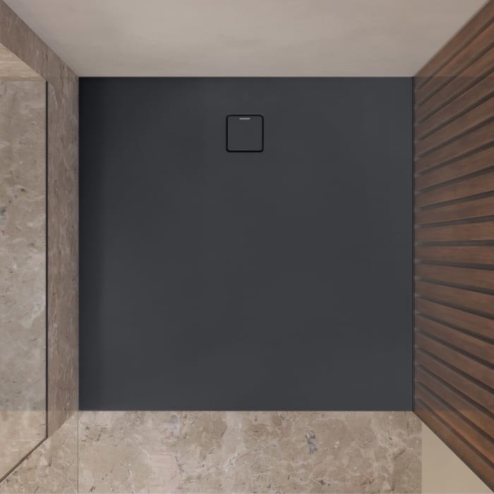 Kaldewei ALUVIA 3255 Duschwanne 100 x 100 cm aus SolidLite, mit Invisible Grip