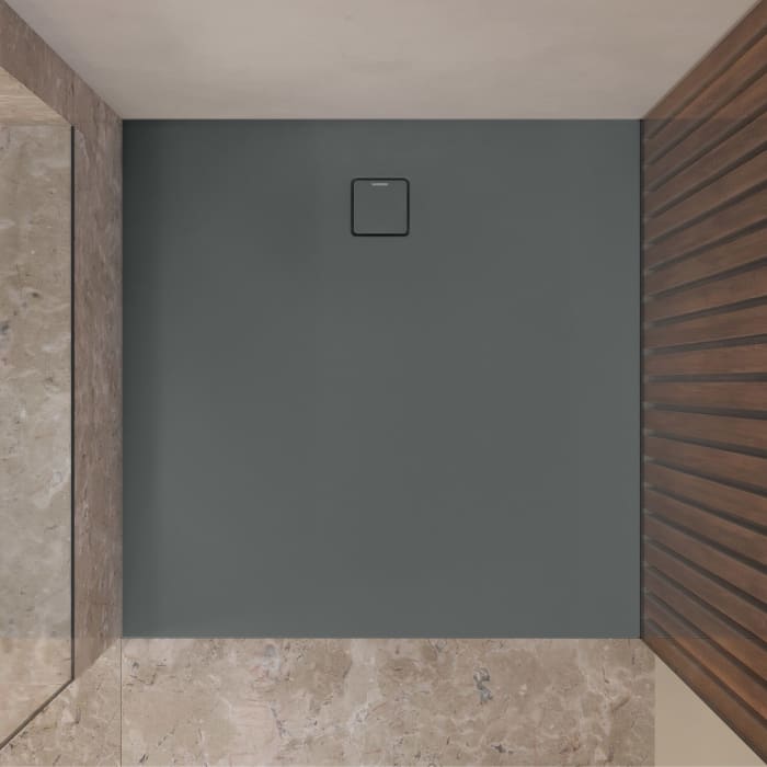 Kaldewei ALUVIA 3255 Duschwanne 100 x 100 cm aus SolidLite, mit Invisible Grip