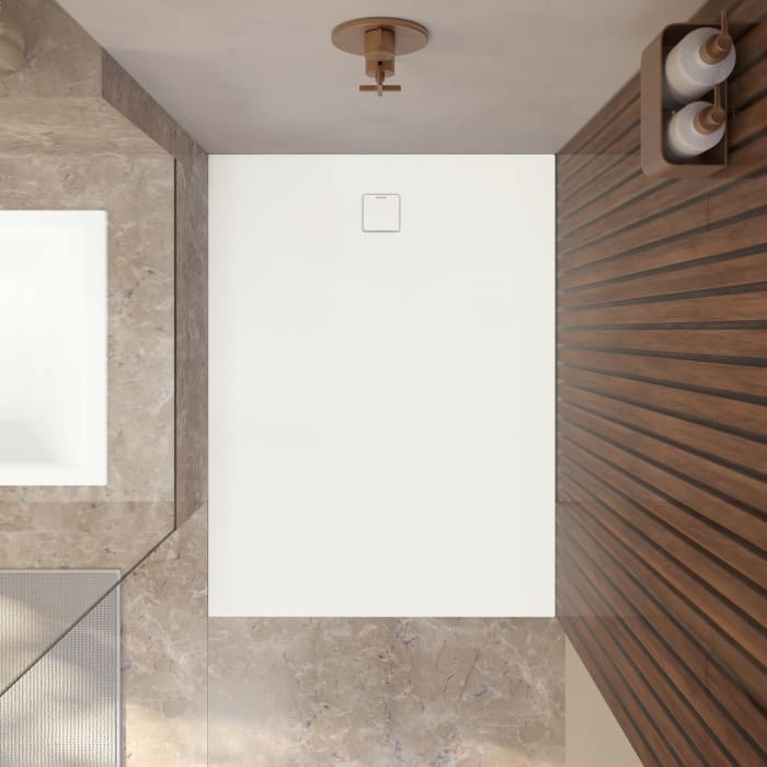 Kaldewei ALUVIA 3256 Duschwanne 100 x 140 cm mit SolidLite und Invisible Grip