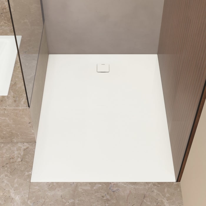 Kaldewei ALUVIA 3256 Duschwanne 100 x 140 cm mit SolidLite und Invisible Grip