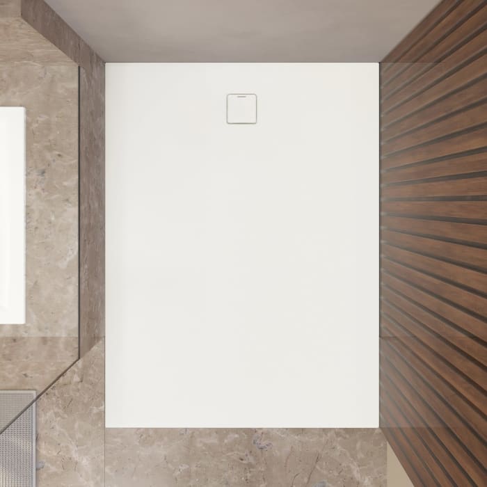 Kaldewei ALUVIA 3256 Duschwanne 100 x 140 cm aus SolidLite, mit Invisible Grip